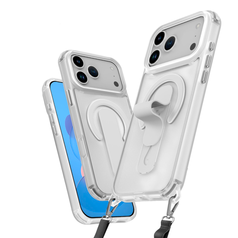 SkyArmor FLEX STAND Magsafe для iPhone 17 (6.3) 2025 белый (без шнурка)