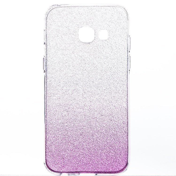 Накладка силиконовая Glamour Samsung A320 Galaxy A3 2017 purple/silver