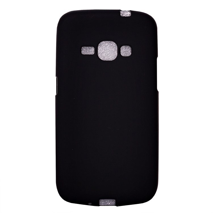 Накладка с глянцевым ободком МАТОВАЯ Samsung J120 черная