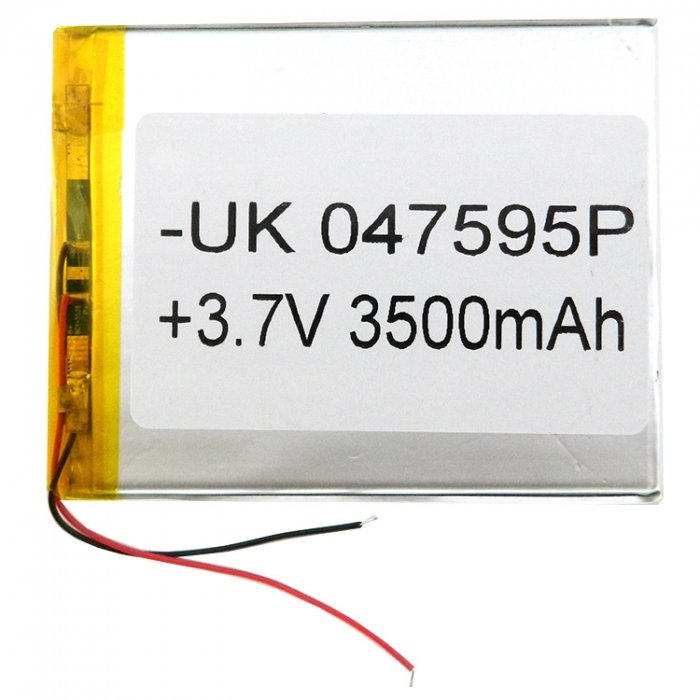 АКБ универсальная 95*75*4,0 мм 3,7v 3500mAh