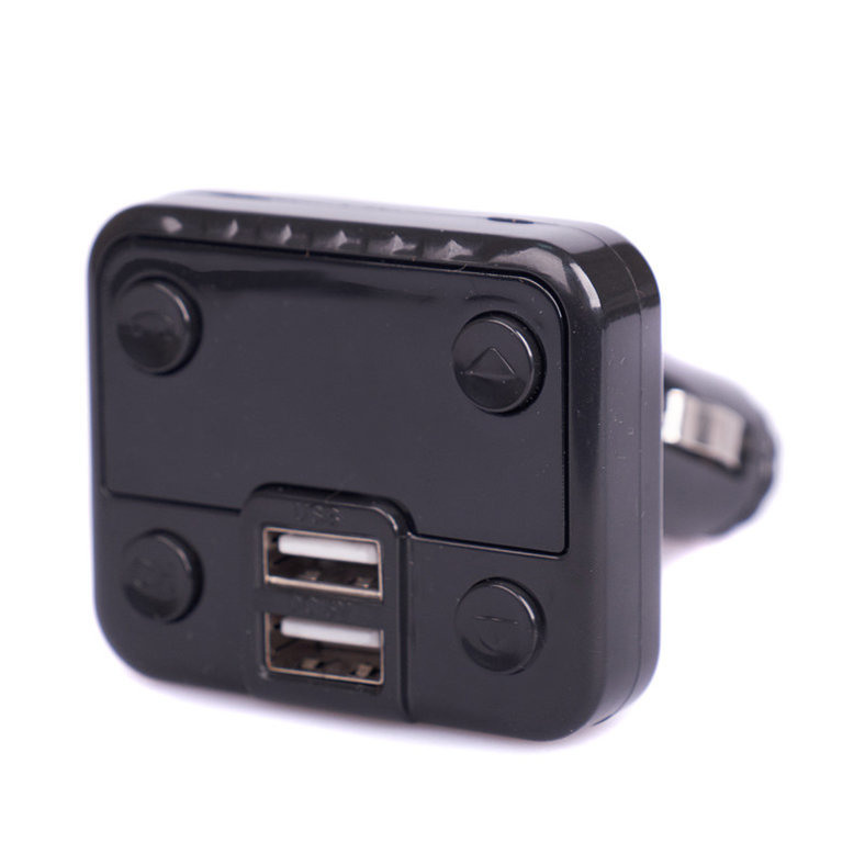 FM-модулятор Bluetooth MicroSD/2 USB/AUX/пульт ALS-A662 черный