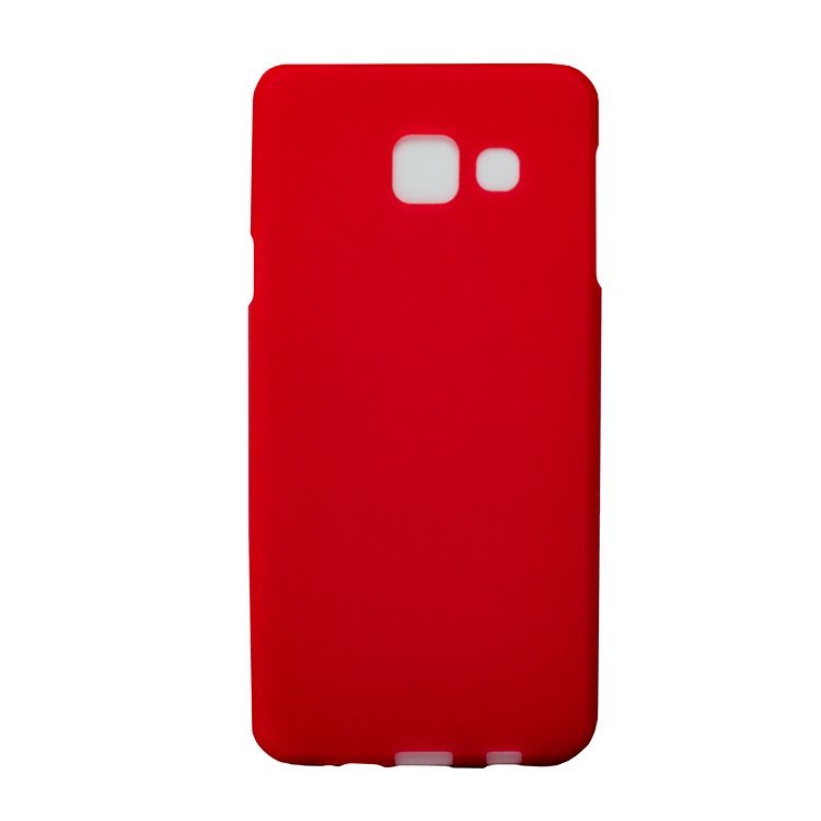 Накладка силиконовая МАТОВАЯ Samsung A3 2016 (A310) красная