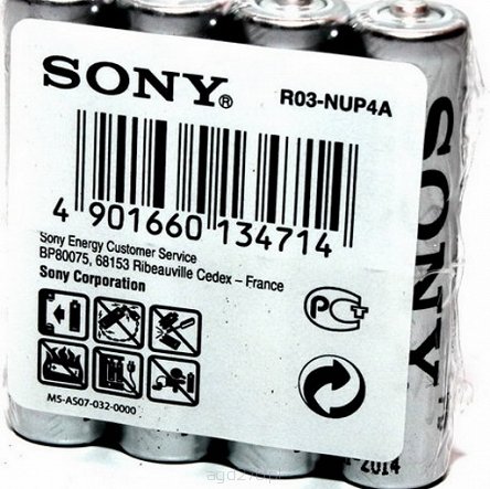 Sony  AAA R03/4SR солевая