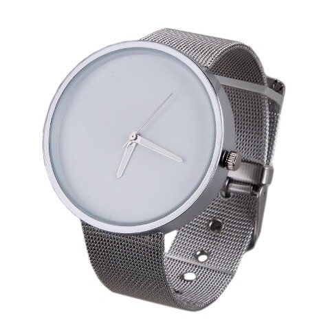 Часы наручные Metallic MTL1002 светло-серый ремешок, белый фон циферблата