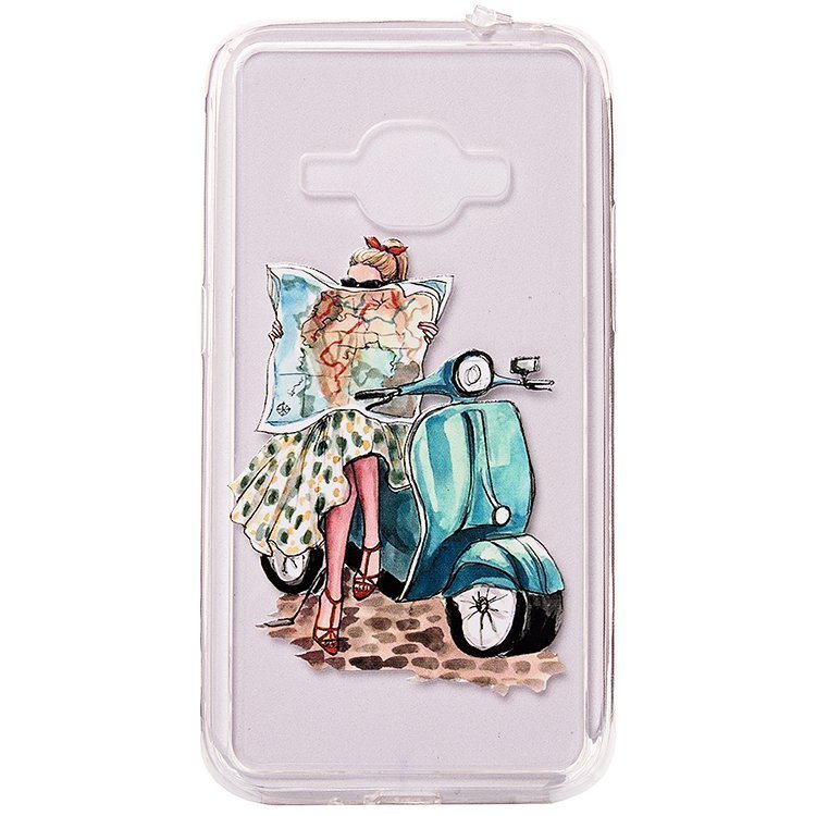 Накладка PC010 Девушка Samsung J120 Galaxy J1 2016 (009)