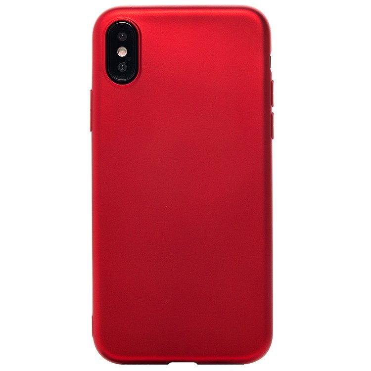 Накладка SC035 Soft Touch iPhone X красная