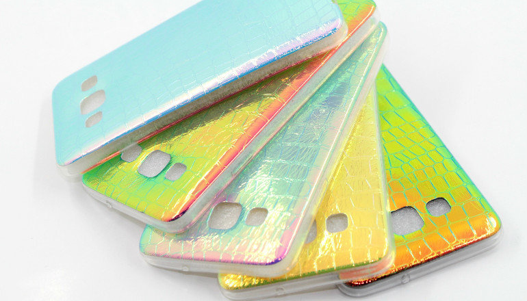 Накладка силиконовая Рептилия ХАМЕЛЕОН IPhone 5 синяя