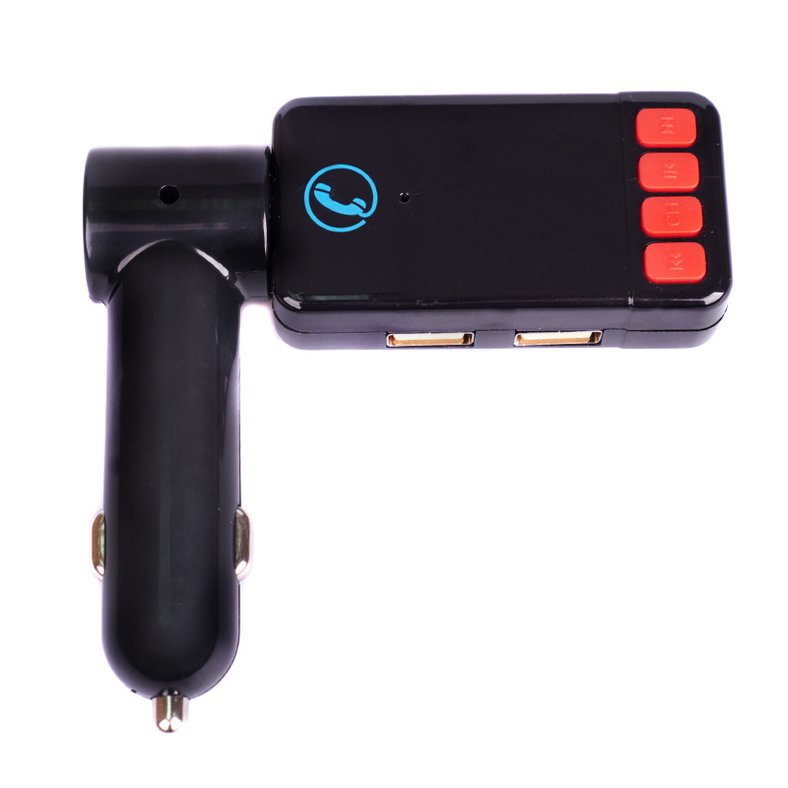 FM-модулятор Bluetooth MicroSD/2 USB/AUX/пульт ALS-A992 черный