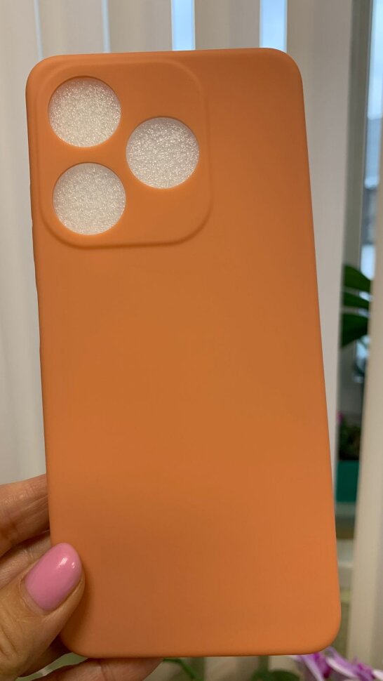 Накладка силиконовая SOFT TOUCH Tecno Spark 10/Spark 10C, персик