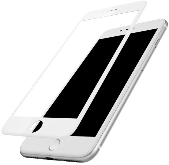 Стекло защитное 3D на дисплей iPhone 7 белое тех.упаковка