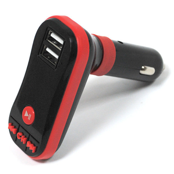 FM-модулятор MicroSD/2 USB/AUX пульт КС-665