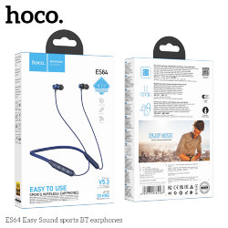 Гарнитура HOCO ES64 Bluetooth, вакуумная, темно-синяя