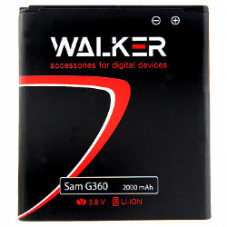АКБ WALKER Samsung G360 Core Prime EB-BG360CBC 2000 mAh