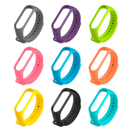 Ремешок силиконовый для Xiaomi Mi Band 5/6 темно-фиолетовый