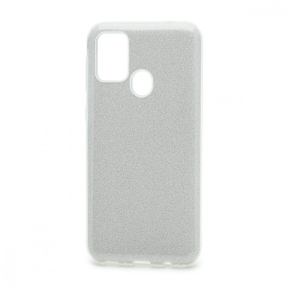 Накладка SC097 БЛЕСТКИ 3в1 Samsung M215 Galaxy M21 (silver)