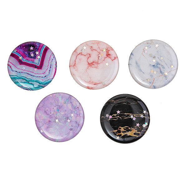 Держатель для телефона POPSOCKETS лаковый Мрамор с блестками