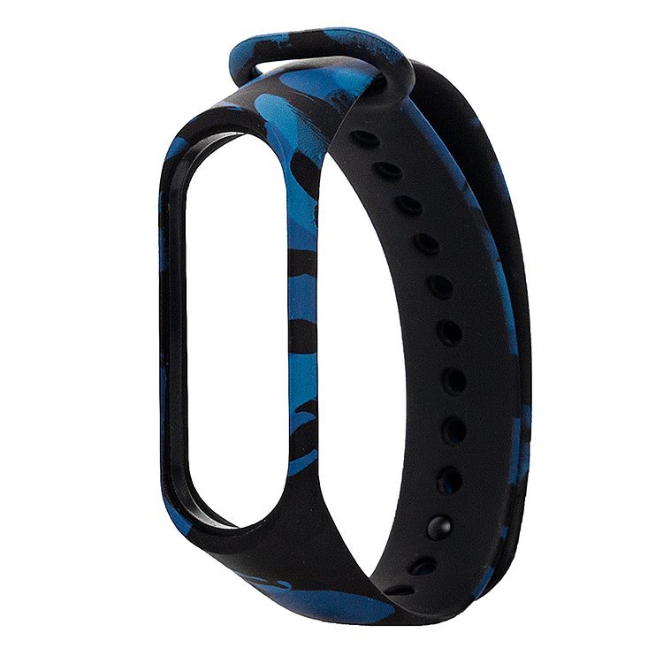 Ремешок силиконовый для Xiaomi Mi Band 3/4 принт 11