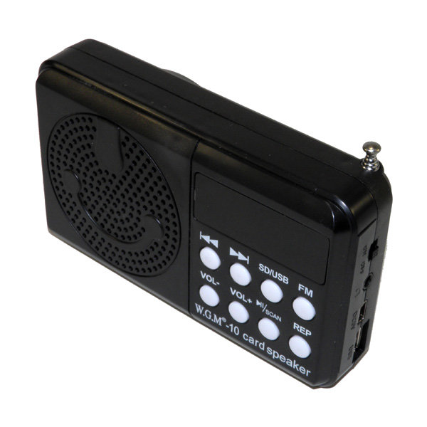 FM-проигрыватель SL-622 1 динамик (TF+FM+USB+дисплей) черный