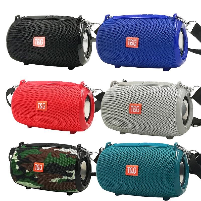 Колонка Bluetooth TG-533, 5Вт*1, 500mAh, TWS, красная (без ремешка)