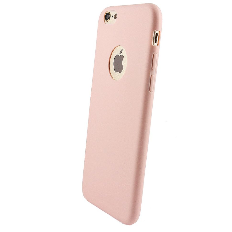 Накладка силиконовая МАТОВАЯ IPhone 6 персик