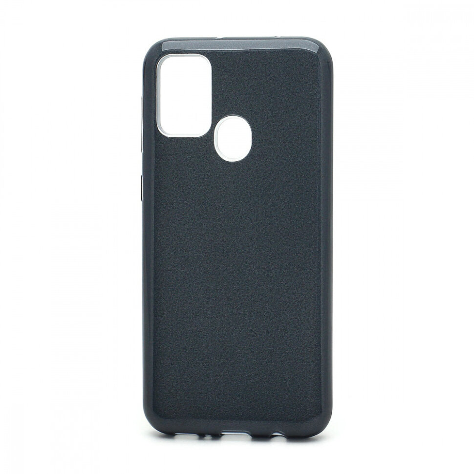 Накладка SC097 БЛЕСТКИ 3в1 Samsung M315 Galaxy M31 (black)
