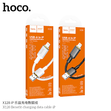 Кабель USB - Lightning HOCO X128, 1 метр, белый