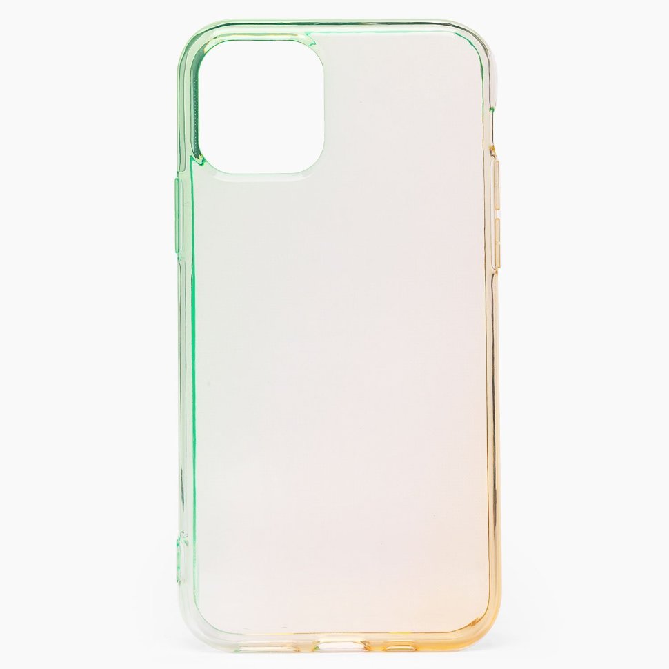 Накладка SC169 iPhone 11 (green/gold)