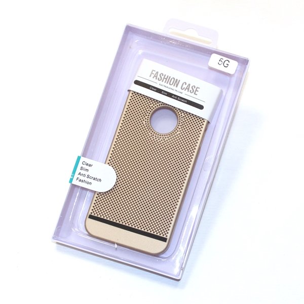Накладка пластик Перфорация iPhone 6 Plus золото