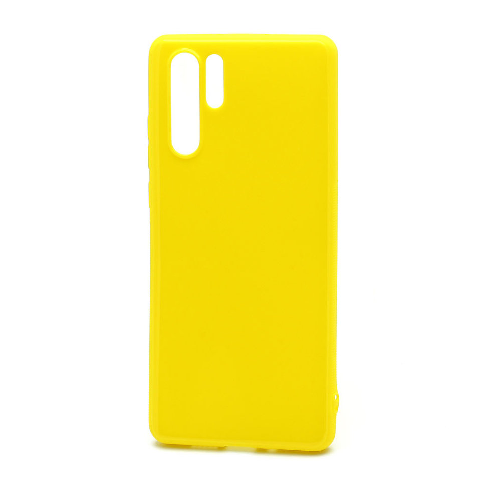 Накладка ГЛЯНЕЦ Samsung A505 Galaxy A50 желтая