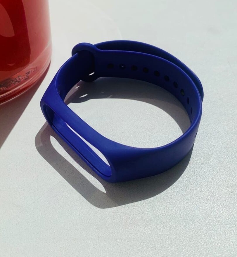 Ремешок силиконовый для Xiaomi Mi Band 3/4, индиго