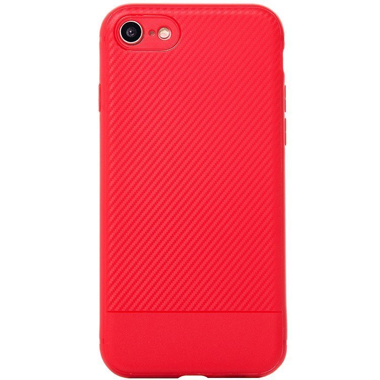 Накладка SC069 CARBON iPhone 7 красная
