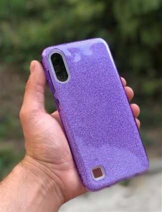 Накладка SC097 БЛЕСТКИ 3в1 iPhone 11 Pro (violet)
