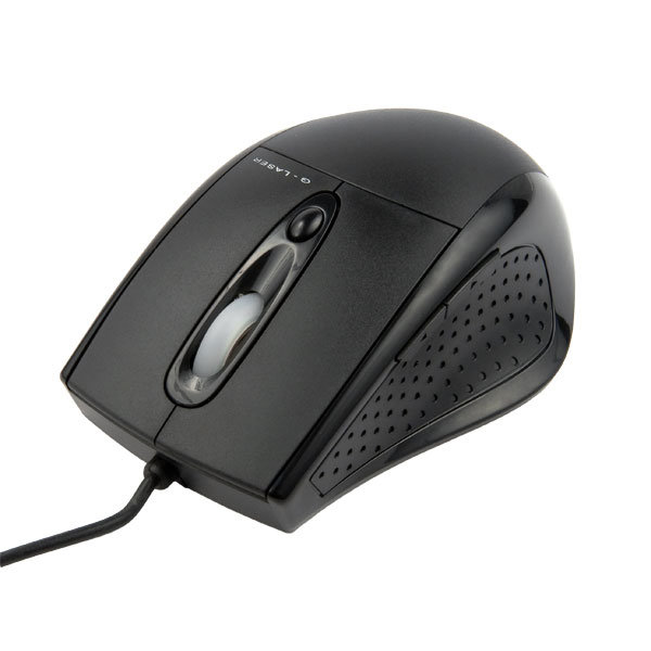 Мышь проводная Perfeo PF-608-GL Patrol G-Lazer 4 кнопки черная