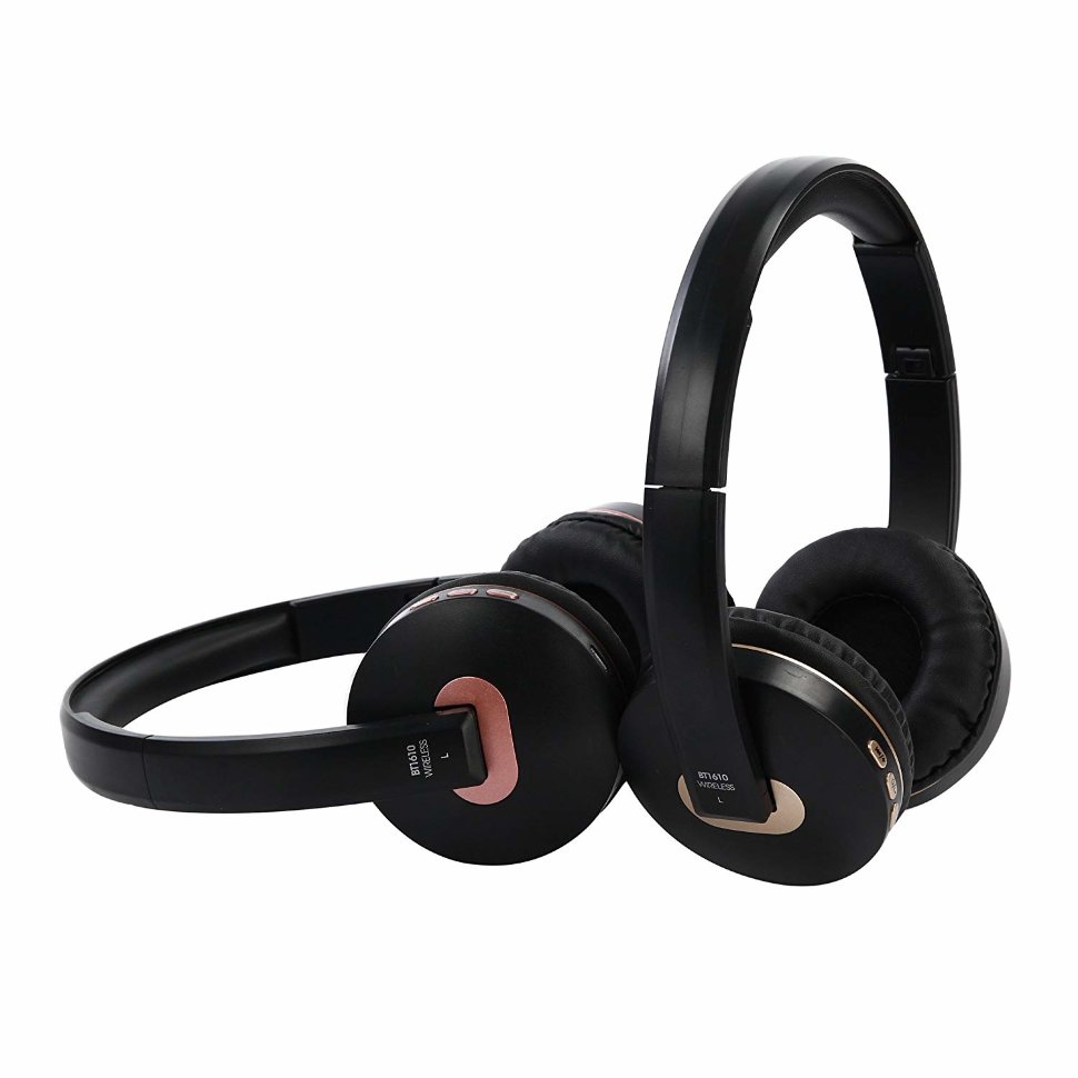 Наушники полноразмерные BLUETOOTH BT1610 карта памяти + микрофон золото
