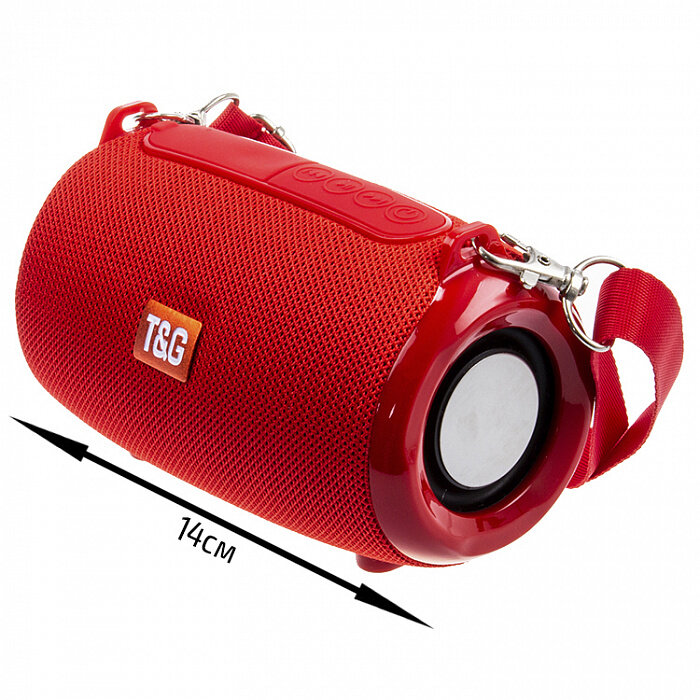 Колонка Bluetooth TG533 красная (тех.упаковка)