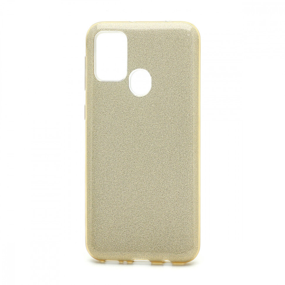 Накладка SC097 БЛЕСТКИ 3в1 Samsung M315 Galaxy M31 (gold)