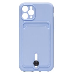 Накладка SC304 для Apple iPhone 11 Pro с визитницей (light violet)