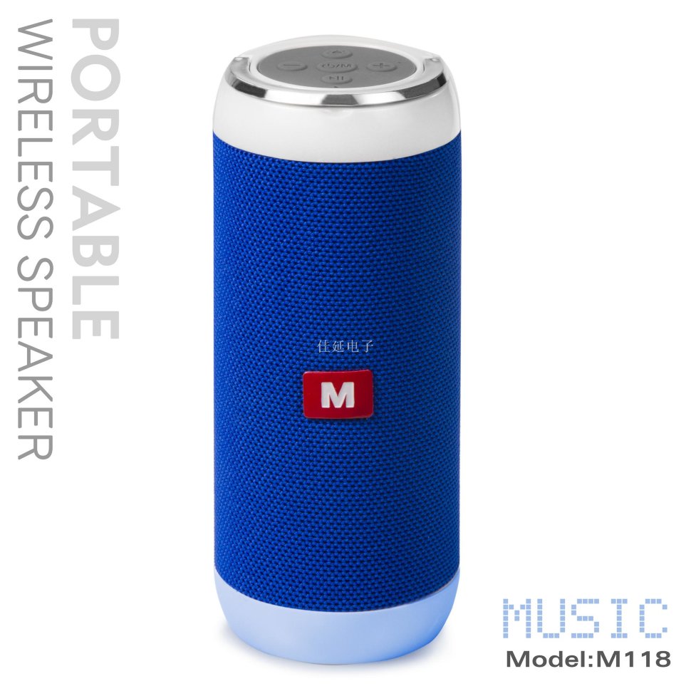 Колонка Bluetooth M118 синяя