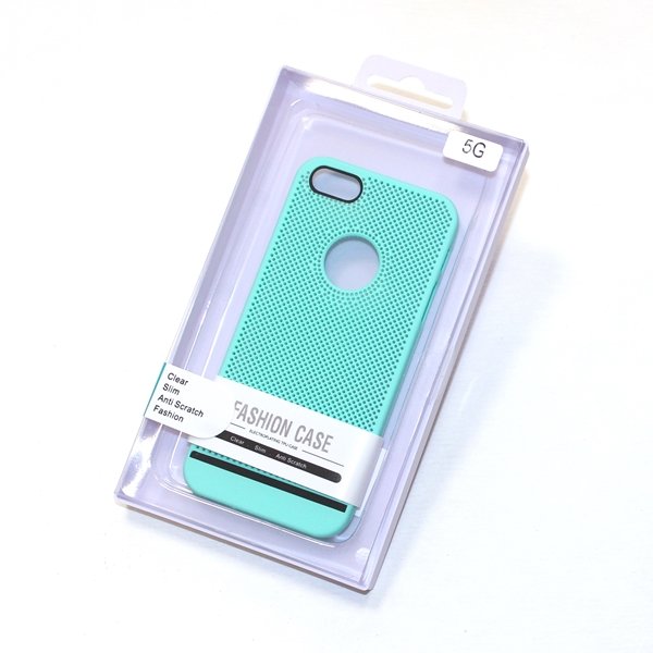 Накладка пластик Перфорация iPhone 6 Plus мята