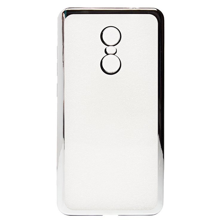 Накладка силиконовая  Xiaomi Redmi Note 4X ОБОДОК серебро