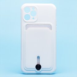 Накладка SC304 для Apple iPhone 11 Pro с визитницей (white)