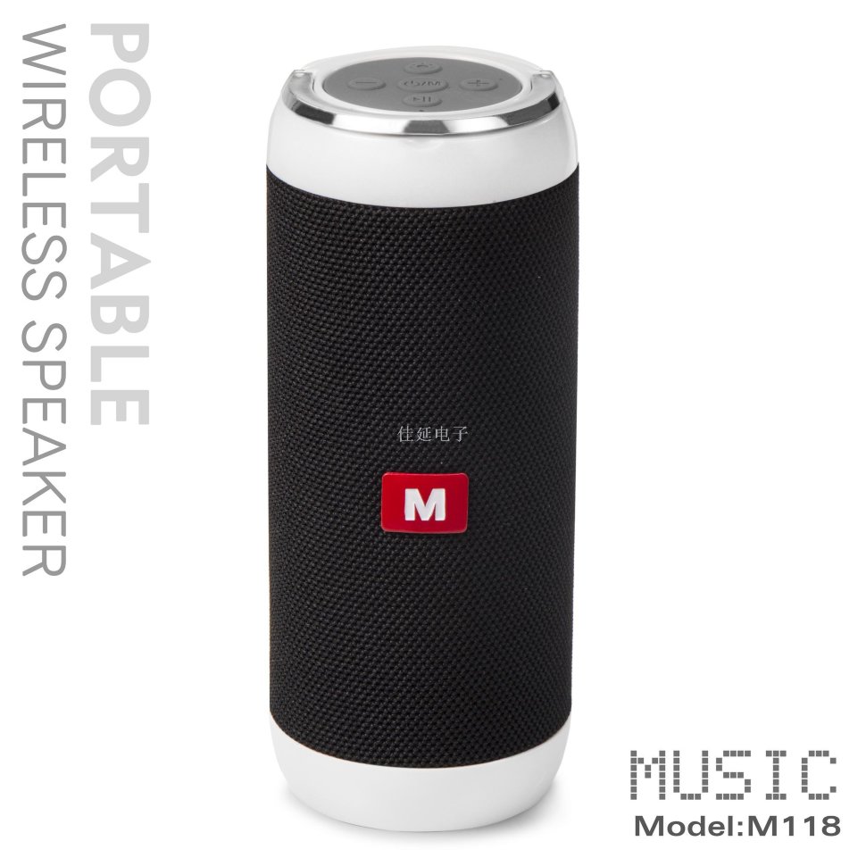 Колонка Bluetooth M118 черная