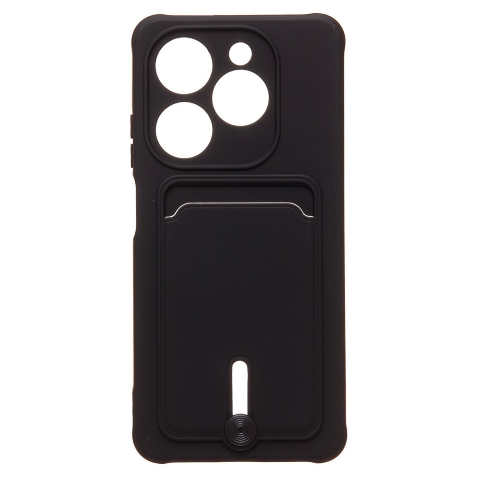 Накладка SC304 для TECNO Spark Go 2024 с визитницей (black)