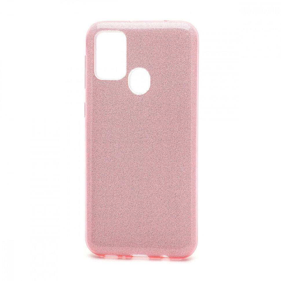 Накладка SC097 БЛЕСТКИ 3в1 Samsung M315 Galaxy M31 (pink)