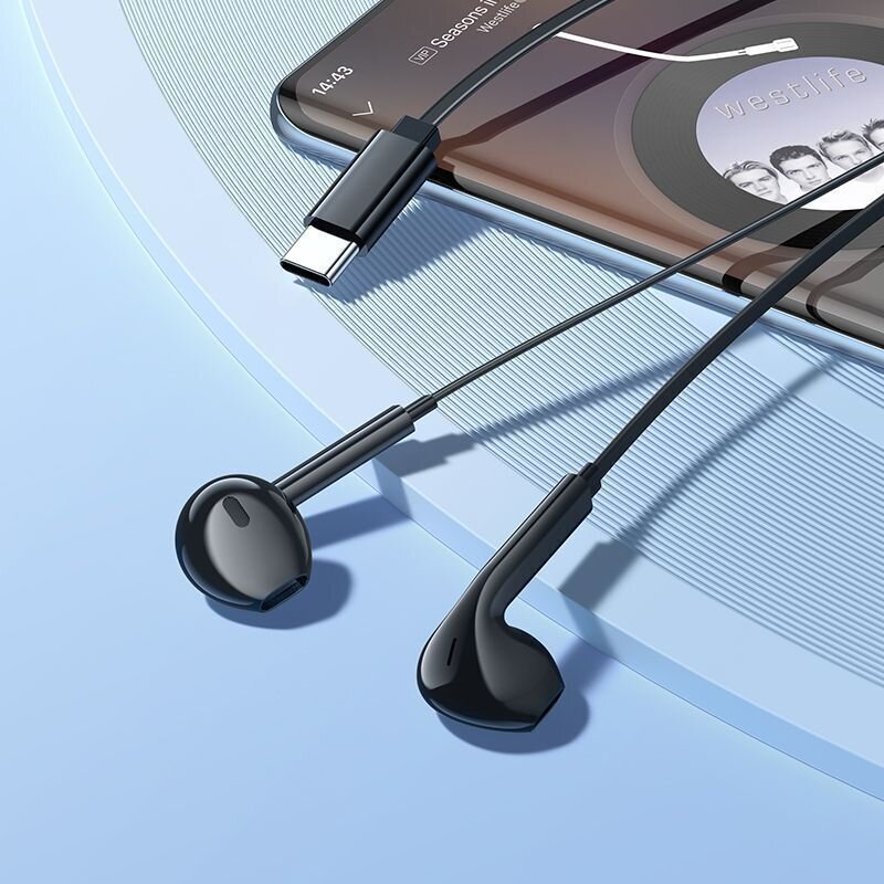 Гарнитура BOROFONE BM99 Star, разъем Type-C, 1.2 м, черная
