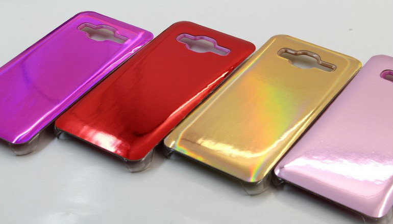 Накладка ГЛЯНЕЦ Samsung J120 красный