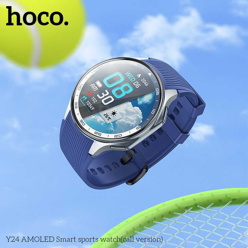 Смарт-часы HOCO Y24 AMOLED Smart watch (Call Version), silver