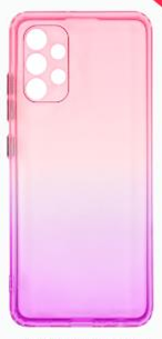 Накладка Crystal Color Moon Samsung A225 Galaxy A22 фиолетовый с розовым