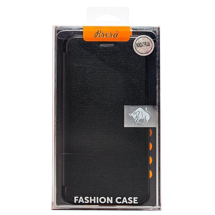 Чехол-книга Brera Like Me (Top-Fashion) для Nokia 7 Plus черная