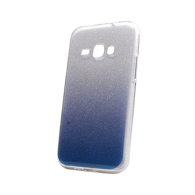 Накладка силиконовая Glamour Samsung J120 Galaxy J1 2016 blue/silver